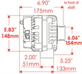 Alternator GM C5/C6 Corvette  97-13 220 amps