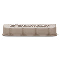 Slant Edge Valve Covers BBC Cast Gray Crinkle