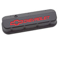 Slant Edge Valve Covers BBC Black Crinkle