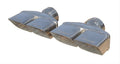 Exhaust Tips Slip Fit 3in Dual Rectangle Slant