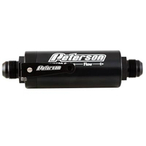 Peterson Fluid Systems Fuel Filter -10AN 60 Micron Ball Valve