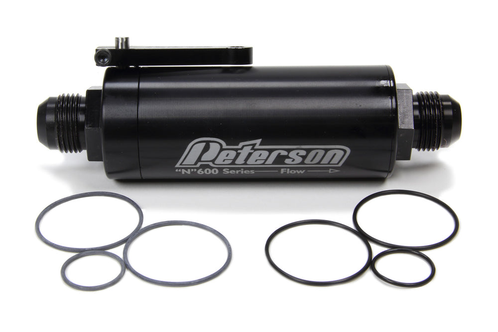 Peterson Fluid Systems Fuel Filter -12AN 60 Micron Ball Valve