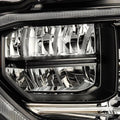 AlphaRex 14-21 Toyota Tundra MK II LUXX Series Crystal Headlights Alpha Black