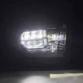 AlphaRex 14-21 Toyota Tundra MK II LUXX Series Crystal Headlights Alpha Black