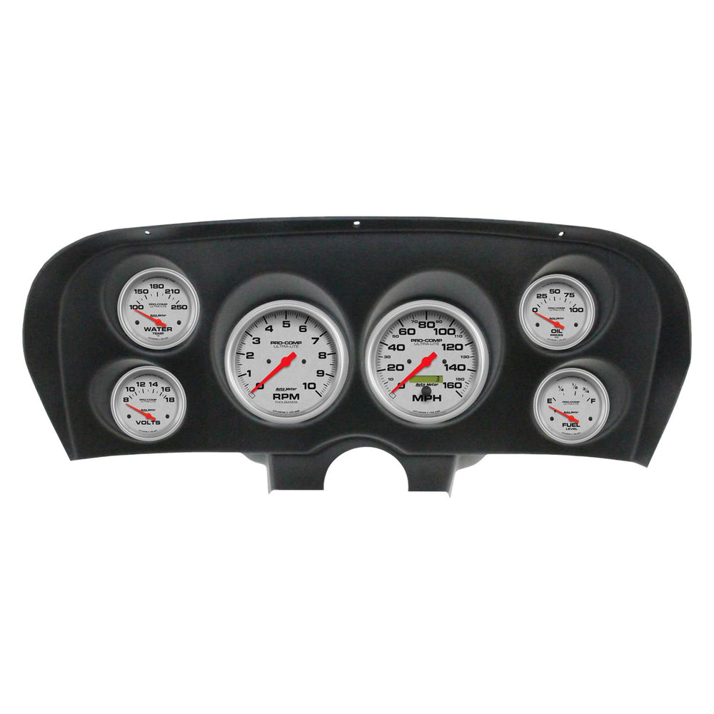 Autometer Ultra-Lite Direct Fit Dash Kit 69-70 Ford Mustang (2 x 5in. / 4 x 2-5/8in.)