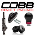 Cobb 02-07 Subaru WRX 5MT w/Factory Short Shift Stg 1+ Drivetrain Pkg (Weighted Knob) - Blk