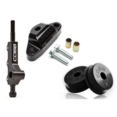 Cobb 02-07 Subaru WRX 5MT w/Factory Short Shift Stg 1+ Drivetrain Pkg (Weighted Knob) - Blk