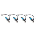 Injector Dynamics 1750-XDS - 30mm Length - 11mm Blue Top - Denso Lower Cushion (Set of 4)