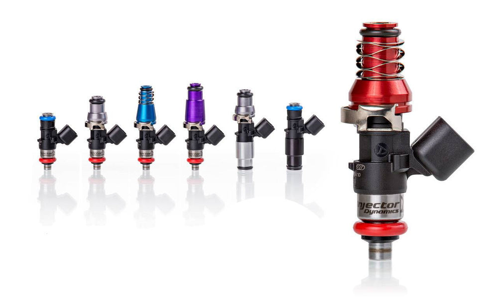Injector Dynamics 1750-XDS - Dodge 300C SRT-8 6.4L 14mm (Black) BOTTOM Adaptor - Set of 8