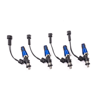 Injector Dynamics 1750-XDS - 60mm Length - 14mm Grey Top - Silver Bottom Adapt (Set of 8)