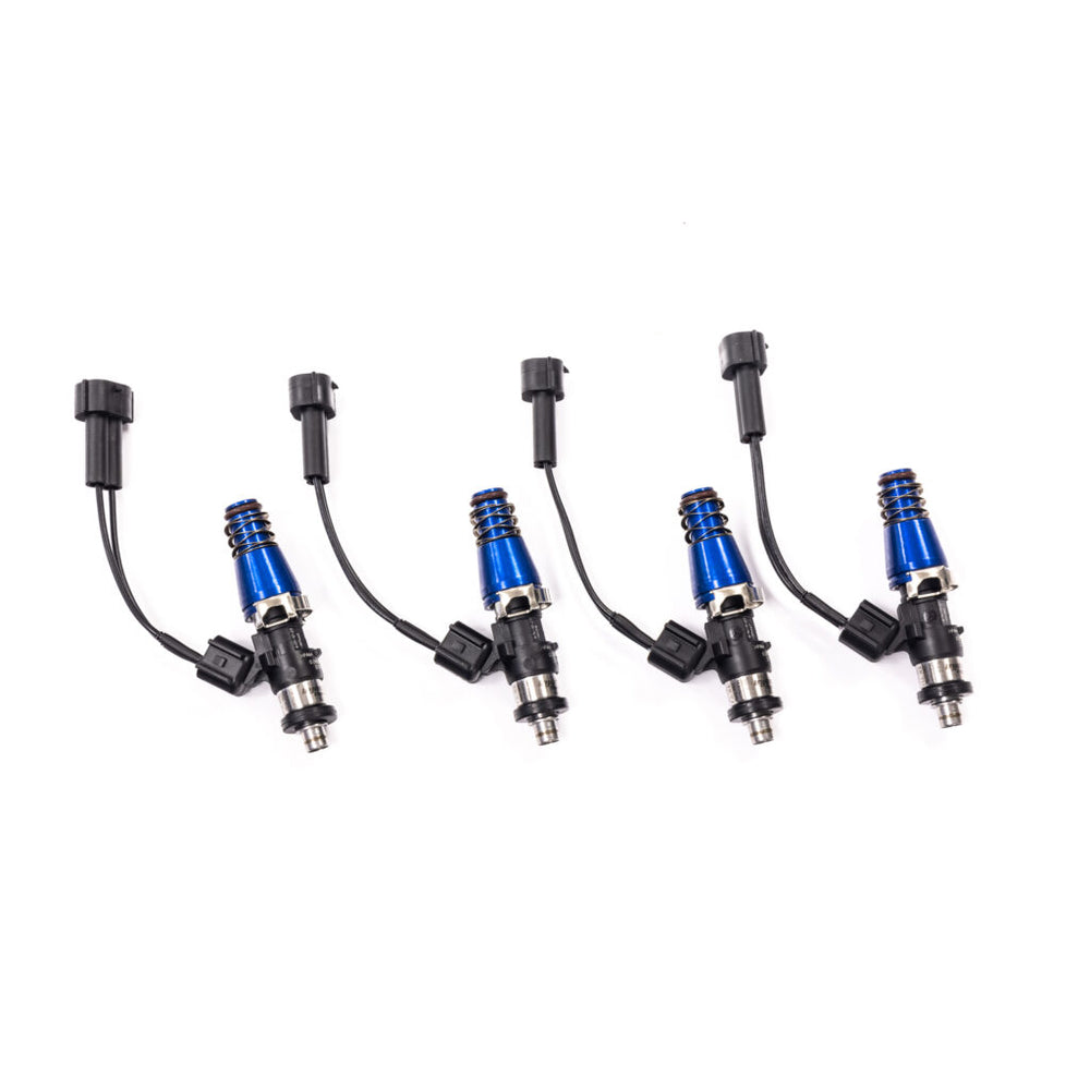 Injector Dynamics 1750-XDS - 60mm Length - 14mm Grey Top - Silver Bottom Adapt (Set of 8)