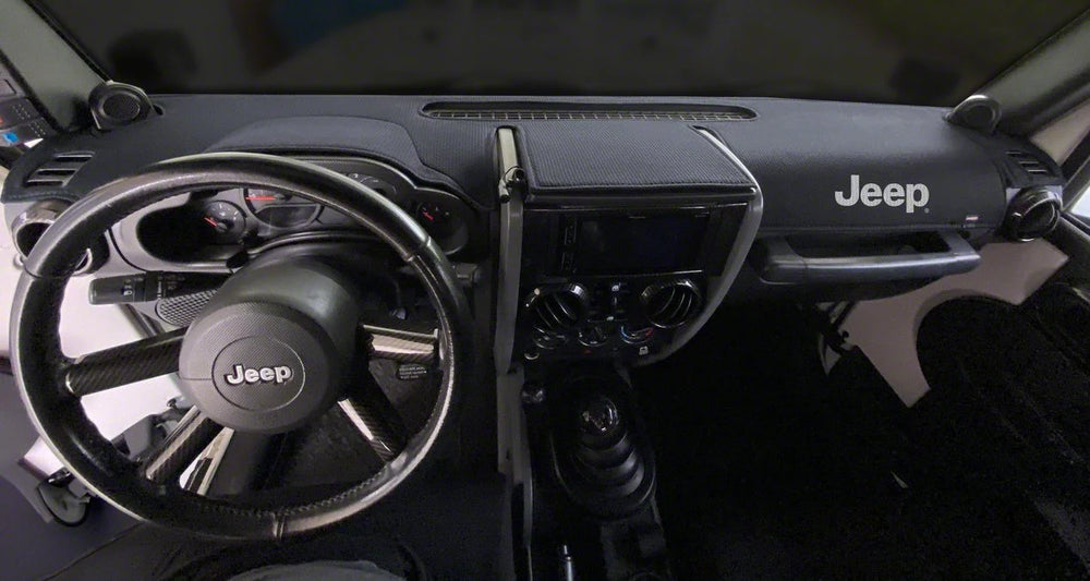 Covercraft 11-14 Jeep Wrangler (JK) w/o Light Sensor Limited Edition Custom Dash Cover w Jeep Logo