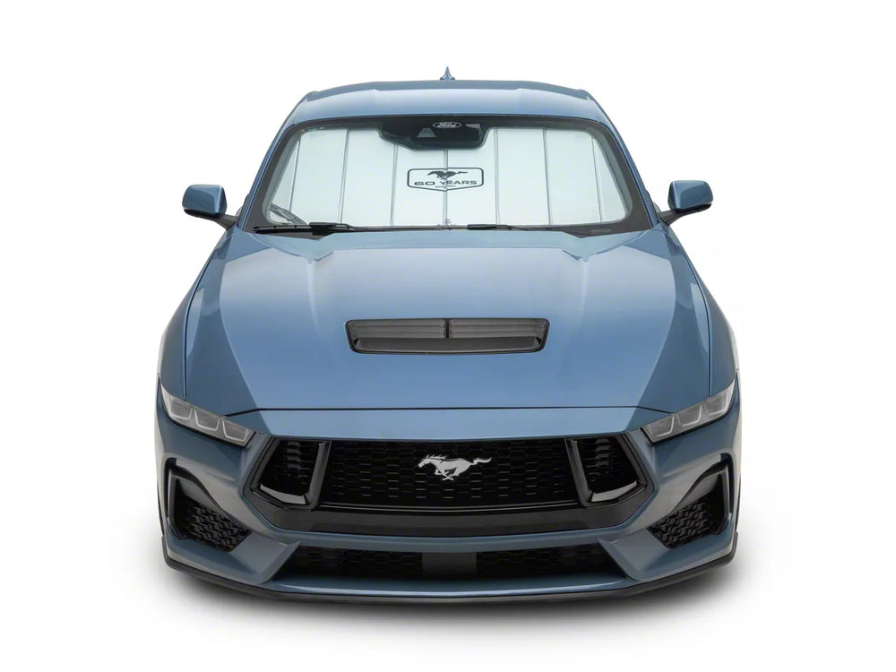 Covercraft 24 Ford Mustang Coupe Convertible UVS100 Custom Sunscreen with Mustang 60 Years Logo
