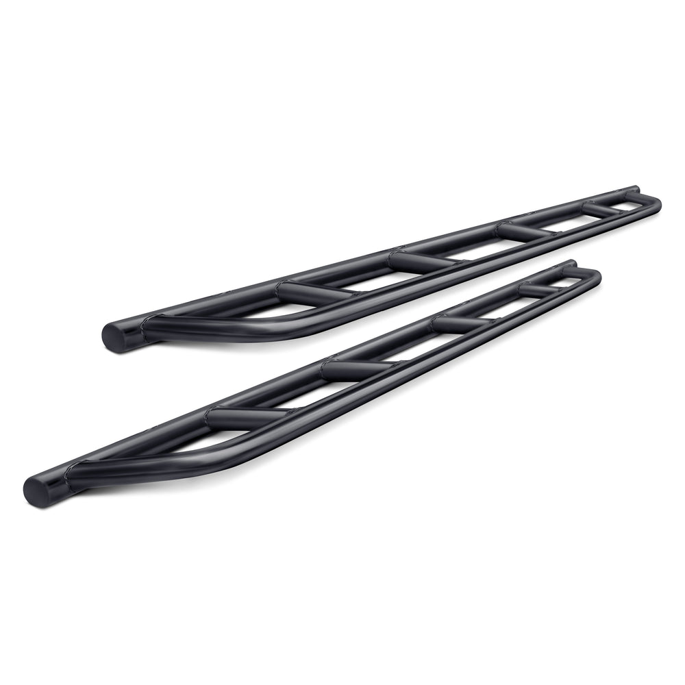 Cali Raised 05-23 Toyota Tacoma Step Ed Rock Sliders - Double Cab Short Bed W/ No Kick Out/No Fill