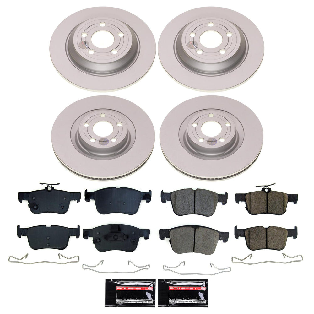 Power Stop 2023 Ford Bronco Sport Front and Rear Z17 Coated Brake Kit