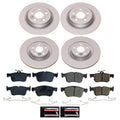 Power Stop 2023 Ford Bronco Sport Front and Rear Z17 Coated Brake Kit