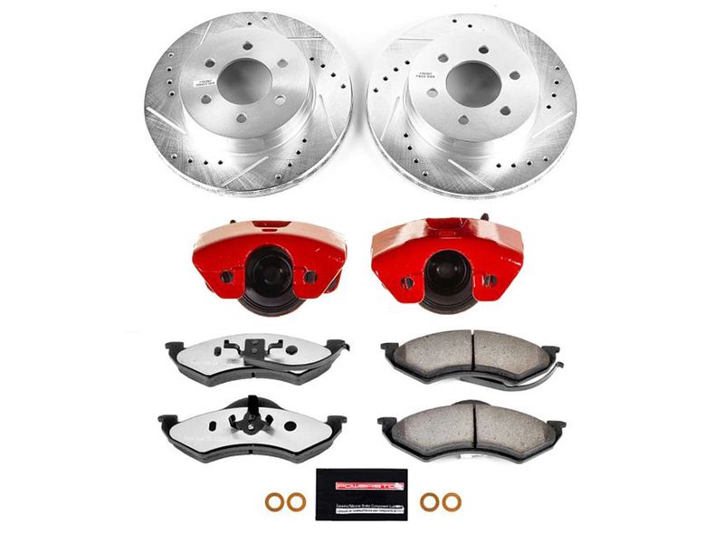 Power Stop 1999 Dodge Dakota Front Z36 Truck & Tow Kit w/Calipers