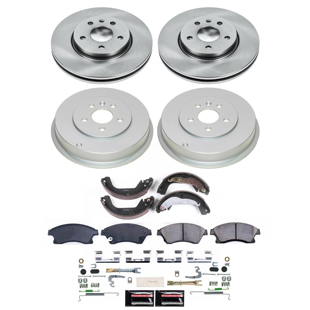 Power Stop 2020 Kia Optima Front and Rear Semi-Coated Rotor Kit