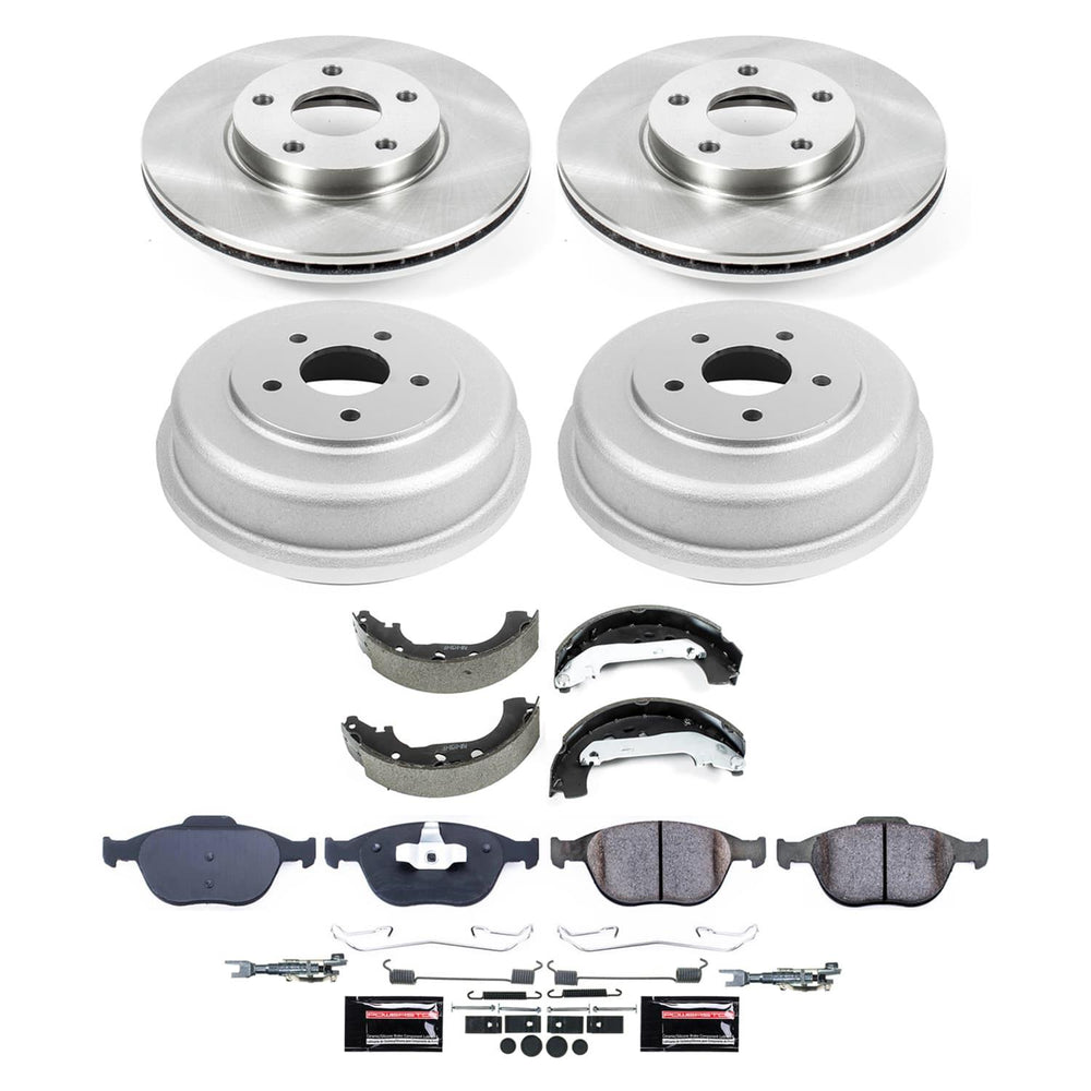 Power Stop 2020 Kia Optima Front and Rear Semi-Coated Rotor Kit
