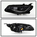 Spyder 16-18 Chevy Malibu LED Switch Sequential Signal Projector Headlights - Black
