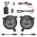 XK Glow 07-18 Jeep Wrangler JK 7in Headlight XKmax RGBW LED 2pc XKchrome Bluetooth App Cntl Kit