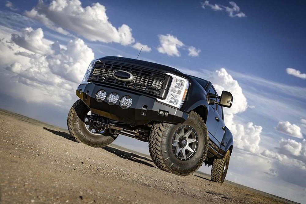 2023-2025 Ford Super Duty 4WD 4.5 Inch Lift Front V.S 2.0 Aluminum Series Shock Remote Reservoir Icon Vehicle Dynamics