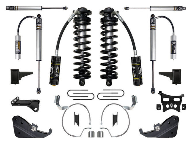 2023-2025 Ford F-250/F-350 Super Duty 4WD 4-5.5 Inch Lift Stage 2 Coilover Conversion System Icon Vehicle Dynamics