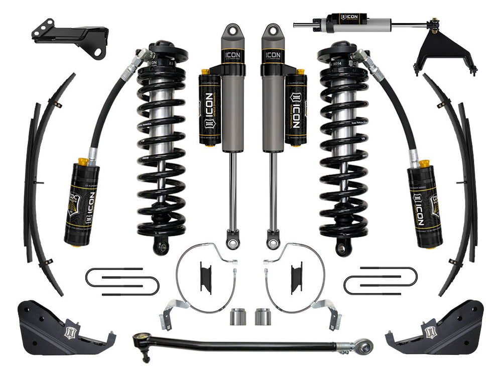 2023-2025 Ford F-250/F-350 Super Duty 4WD 4-5.5 Inch Lift Stage 5 Coilover Conversion System W/ Expansion Packs Icon Vehicle Dynamics