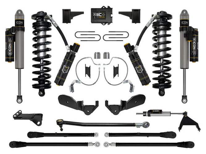 2023-2025 Ford F-250/F-350 Super Duty 4WD 4-5.5 Inch Lift Stage 8 Coilover Conversion System W/ Expansion Packs Icon Vehicle Dynamics