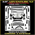 Rock Krawler 2021+ Jeep Wrangler JT (Diesel) 3in Adventure-X Trail Runner Long Arm System