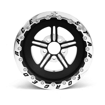 Race Star 63 Pro Forged 15x15 DBL Sportsman 5x4.75 BC / 6.00 BS Wheel - Black Anodized/Machined