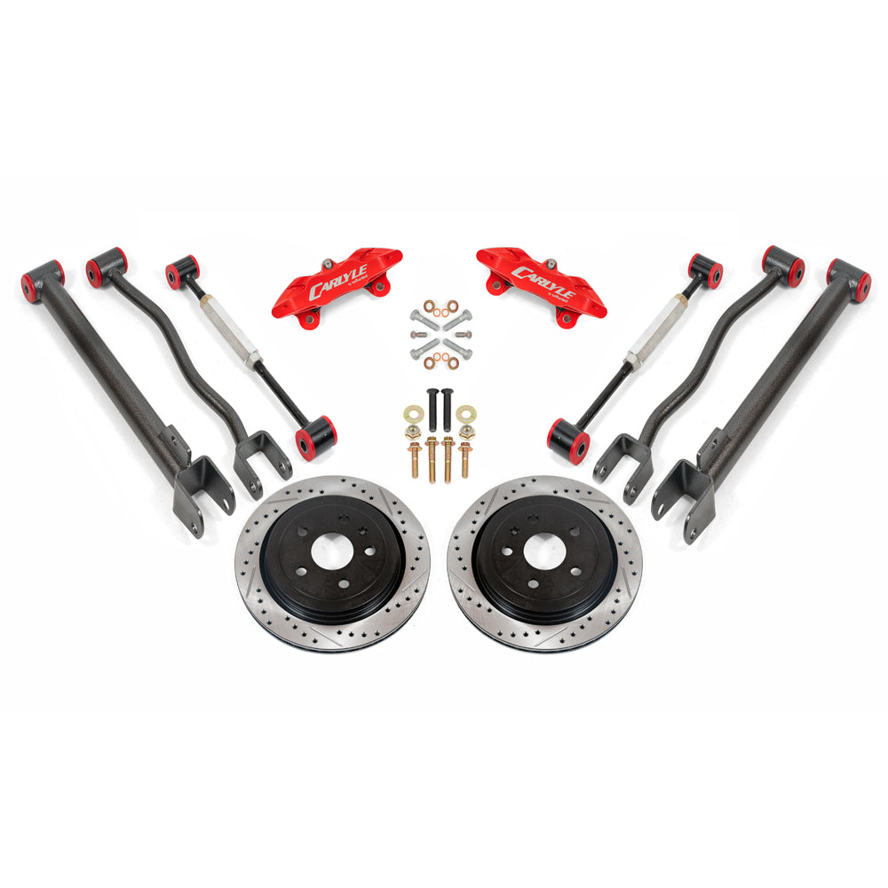 BMR 08-14 Cadillac CTS-V 15in Conversion Kit w/ Drilled & Slotted Rotors & Red Calipers