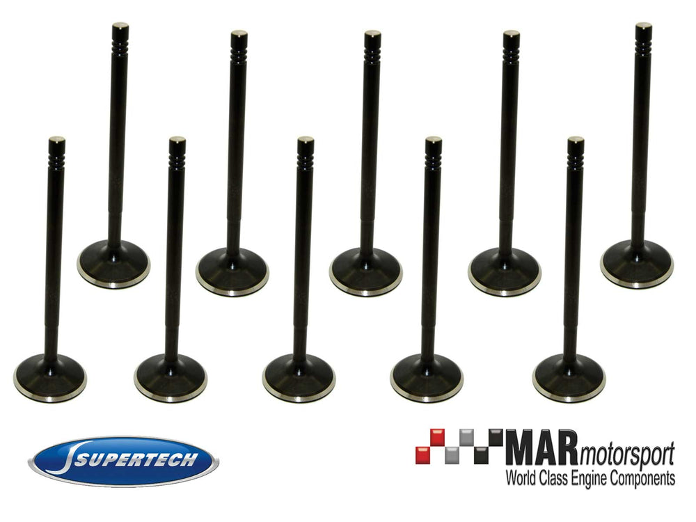 Supertech Ford/Volvo 5Cyl B5254T 31x5.96x104.3mm Black Nitrided Intake Valve - Set of 10