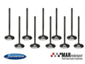 Supertech VW 2.0L TFSI 16V 34.85x5.98x103.90mm Dish Blk Nitrided Intake Valve - Set of 10