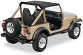 ~(4 lbs. 12X11X4)~ Bikini Top Strapless Black Denim Jeep 87-91 Wrangler; Requires 51209-01 channel