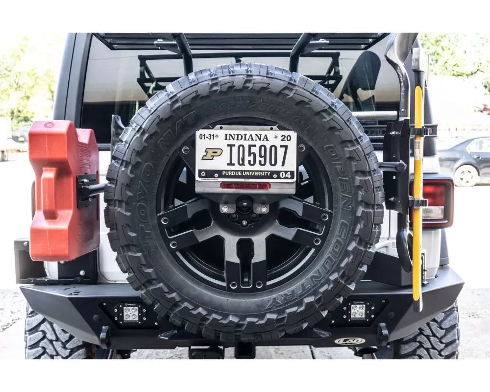 ~(9 lbs. 13X10X6)~ JL Spare Tire License Plate Relocation Kit New Release