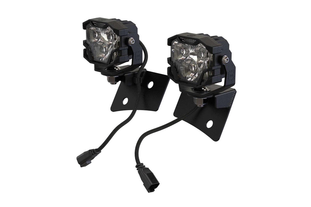 Morimoto 4Banger A-Pillar Kit: Wrangler JK (HXB White SAE Wide Beam)