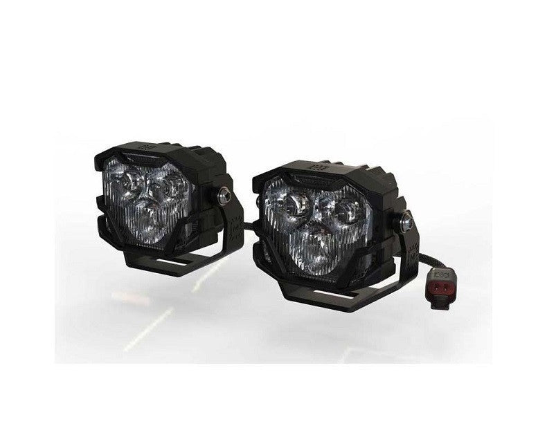 Morimoto 4Banger A-Pillar Kit: 2021+ Bronco (NCS White Combo Beam)