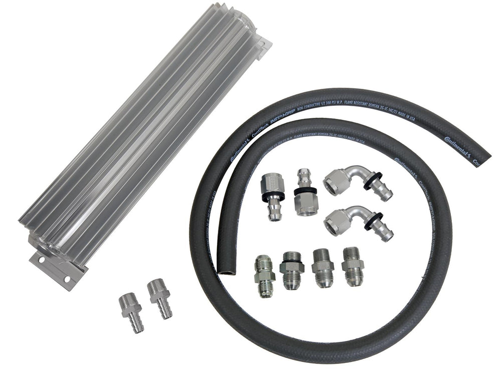 Upgraded #8 Return Line Hose Kit with Heat Sink Fluid Cooler Kit for 2012-18 Jeep JK PSC Performance Steering Components