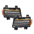 ~(6 lbs. 16X10X6)~ Jeep Wrangler JL/Gladiator JT Smoked LED Fender Light w/ Sequential Turn Signals AND Side Marker Light