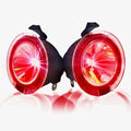 ~(0.5 lbs. 8X3X2)~ Ford 09-14 F150 and 10-15 RAPTOR Ultra High Power LED Mirror / Puddle Light Kit - RED