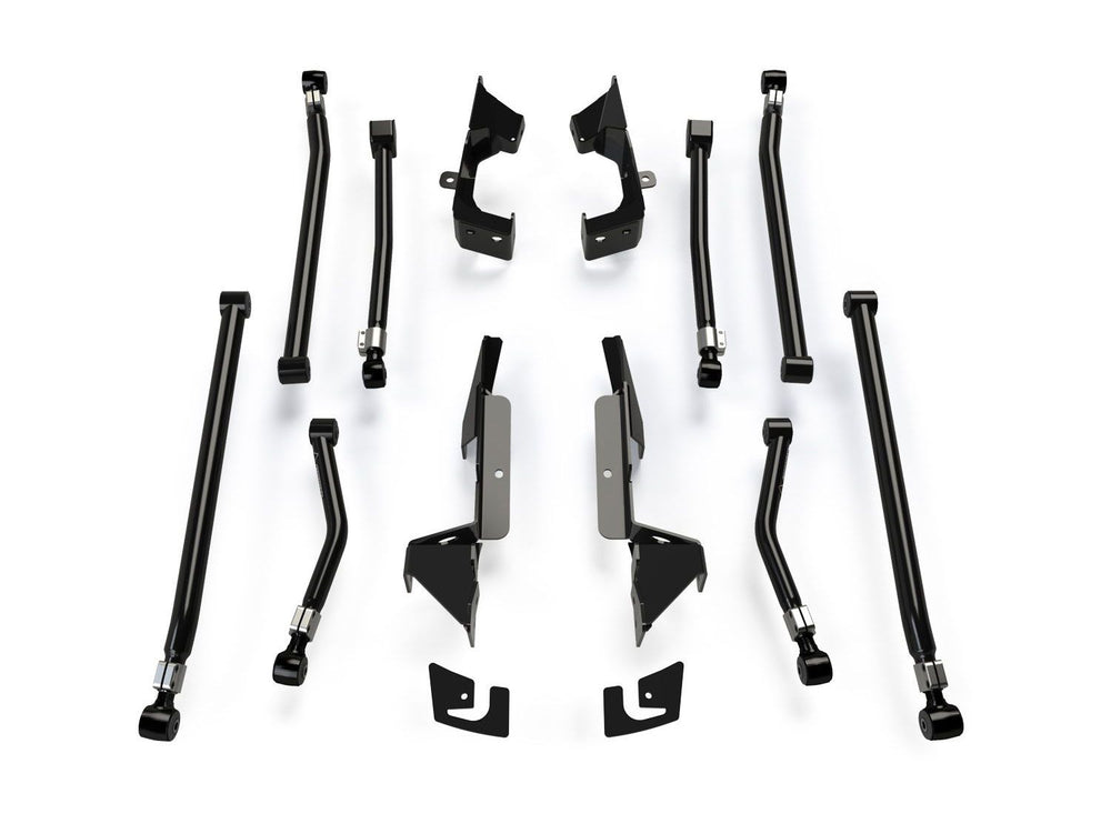 JK / JKU 8ARM ADJUSTABLE ALPINE LONG FLEXARM & BRACKET KIT (36 LIFT)COMPLETE