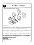 ~(4 lbs. 7X6X5)~ JL/JLU 2-2.5in Lift Shock Extension Bracket Kit (Front AND Rear)