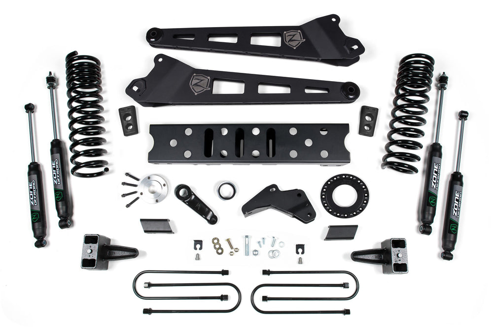 2019-2020 Ram 3500 5.5  Radius Arm - 5  Rear Block w/o overload - Gas - 6-Bolt T-Case - Nitro Shocks