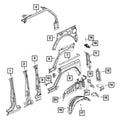~(6 lbs. 62X37X10)~ JL 4dr Quarter Panel - Passenger Side