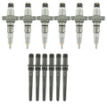 Industrial Injection 03-04 Cummins 5.9L Reman Stock Injector Pack w/Connecting Tubes - Set of 6