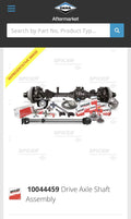 FRONT L/R CHROMOLY AXLE SHAFT KIT DANA 44 WIDE E LOCKER