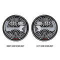 EVO J3 12V DOT LED HIGH/LOW BEAM HEATED HEADLIGHT W/BUILT IN TURN SIGNAL BLACK 2 LIGHT KIT (CANADA)
