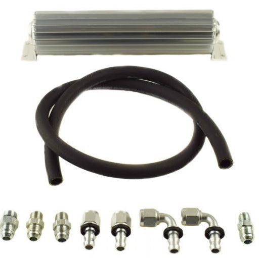 Upgraded #8 Return Line Hose Kit with Heat Sink Fluid Cooler Kit for 2007-11 Jeep JK PSC Performance Steering Components