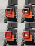 ~(6 lbs. 10X10X10)~ Jeep Wrangler JL Blackout LED Replacement Tail Lights Quake LED
